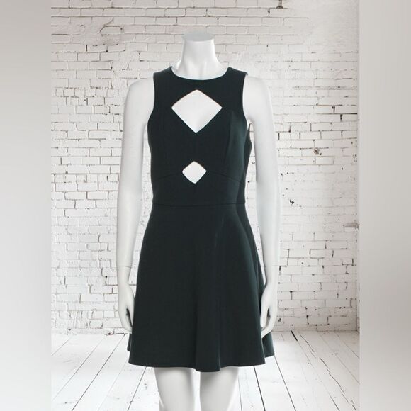 Rachel Zoe Cut Out Green Sleeveless Mini Dress - Picture 1 of 5